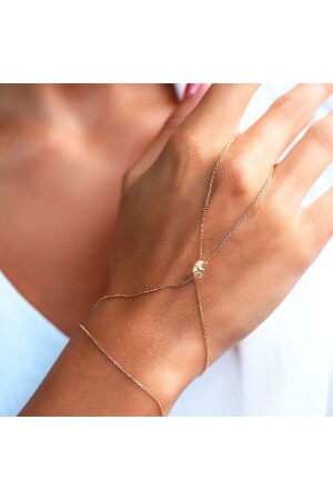 Elefanten-Shahmaran-Armband aus 14 Karat Gold 9870210004020 - EnginGold