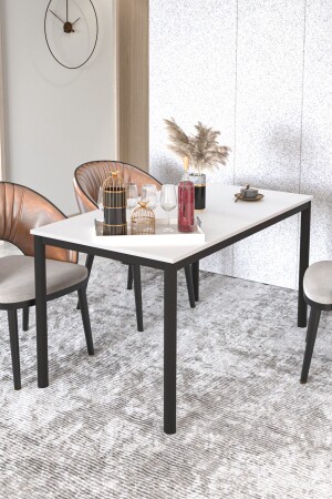 ELEGANCE DINING TABLE WHITE 120X70 - Dekopratik