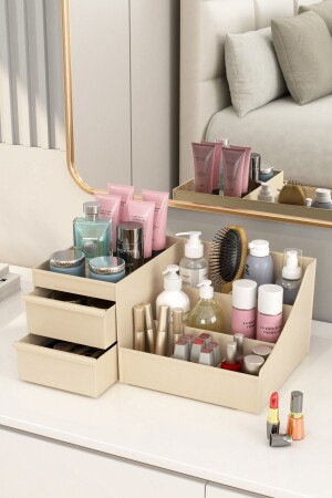 Elegance Kozmetik Ve Makyaj Düzenleme Kutusu Organizer Krem TYC00161598659 - APEXEL