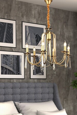 Elegance Pendelleuchte Kronleuchter Antik fünfarmiger Conquer Kronleuchter fico0055 - Fico Home