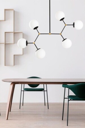 Elegant 6' Black Gold Chandelier ZRF-06 - BSA LIGHTING