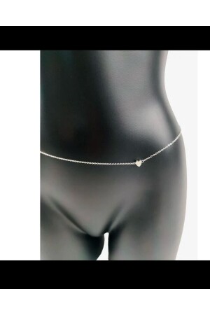ELEGANT DARKNESS WAIST CHAIN ​​WITH HEART - Arescollection