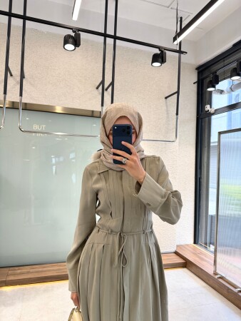 Elegant Lace-Up Dress - Çağla - Duendeca