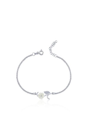 Elegant Magnolia Flower Elegance Silver Bracelet - Mia Vento