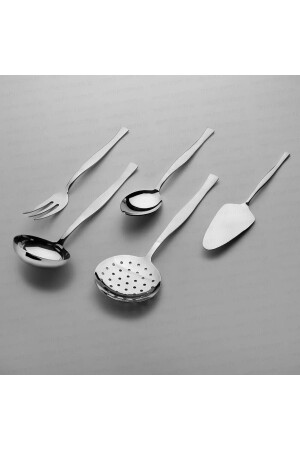Elegant Simple 5 Piece Serving Ladle Set nehir-zarif5prc - Nehir