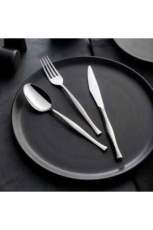 Elegantes, schlichtes 84-teiliges Gabel-Löffel-Messer-Set. Elegantes 84-teiliges Set - Nehir