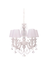Eleganza 5'li Beyaz Şapkalı Avize Sarkıt 5350-24A-05 - Umur Aydınlatma