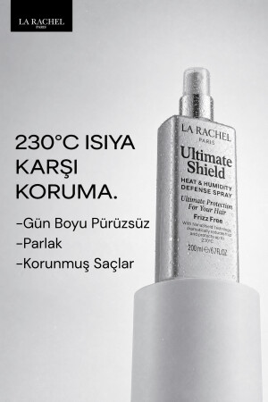 Elektriklenmeyen, Pürüzsüz Ve Parlak Saçlar İçin Isı Ve Boya Koruyucu Profesyonel Bakım Spreyi - La Rachel