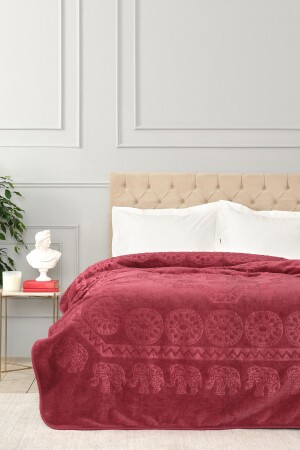 Elephant Sarabi Double Soft Embosy Blanket 200. 18. 01. 0991 - Karaca Home