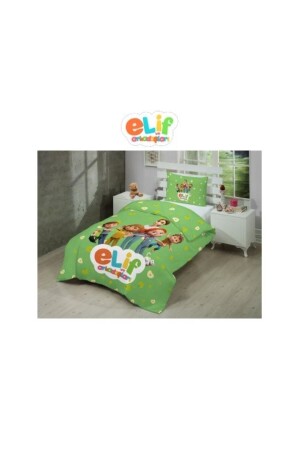 Elif And Her Friends Duvet Cover Set 4789 - menekşe kumaş