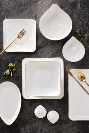 Elinor 30 Piece Gold Dinner Set for 6 People 153. 03. 06. 7586 - Karaca