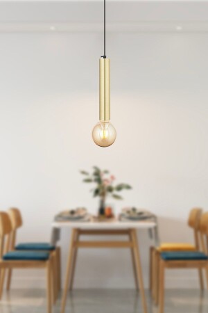 Elisa Single Antique Modern Pendant Lamp Kitchen Living Room Pendant Lamp Chandelier 7000-2074-1GD - Apliqa