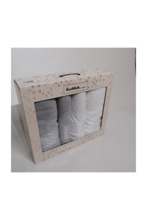 Elissa Best Set Badeset Grau - Weiß - Özdilek