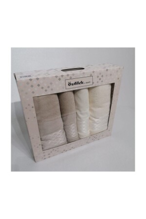 Elissa Best Set Bath Set Cream - Stone PRA-1004583-4769 - Özdilek