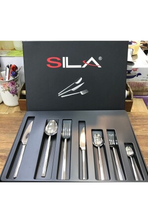 Elit Plain Fork Spoon Knife Set Boxed 84 Pieces - SILA