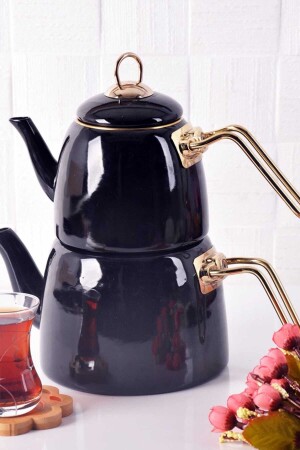 Elite Class Enamel Teapot-black-200461 14405 - Bayev