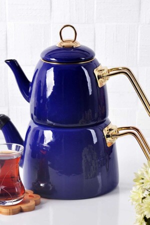 Elite Class Enamel Teapot-blue-200464 14404 - Bayev