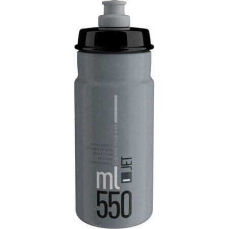 ELITE Jet Wasserflasche, 550 ml (grau) - Elite