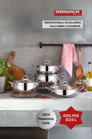 Elite Prime 8 Piece Cookware Set 8000 - Kahramanlar