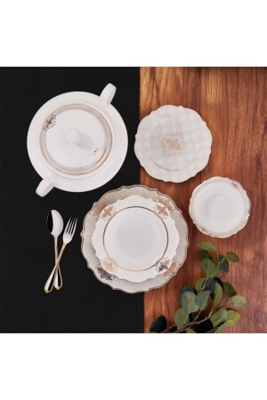 Eliza Collection 60 Piece Round Dinner Set A8239 - KORKMAZ