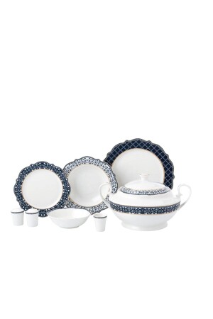 Eliza Collection Round Dinnerware Set 60 Pieces 9090204A8245 - KORKMAZ