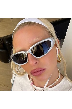 Elon Silver Y2k Vintage Fashion Hafif Unisex Güneş Gözlüğü ELON SILVER - CLAES