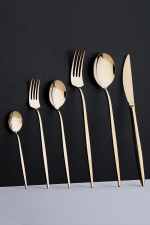 Elsa 72 Piece Cutlery Set for 12 Persons - Gold XKH-21-0468 - ACAR