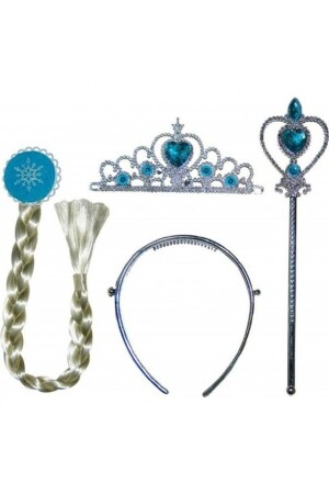 Elsa Crown Hair Extension Set Elsa Set - Frozen