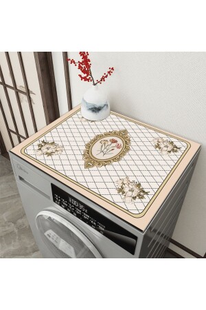 Else Drying Rack Washing Machine Cover Protection Mat Liquid Proof Non-Slip Washable - Else Halı