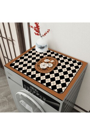 Else Drying Rack Washing Machine Cover Protection Mat Liquid Proof Non-Slip Washable elsecamasircover - Else Halı
