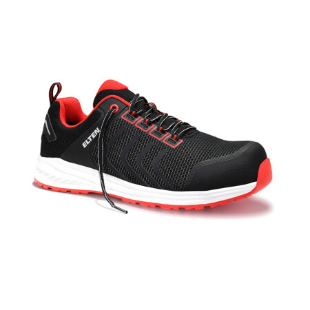 ELTEN Livas black red low ESD S1P shoes, black - ELTEN