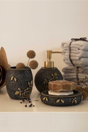 Elvin 5 Piece Bathroom Set Smoked 14121089153 - İrya