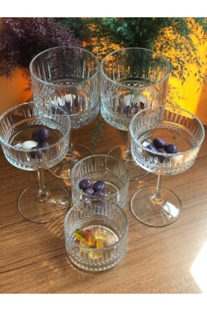 Elysia 12 Piece Cocktail Glass Snack Bowl Presentation Dessert Set elysia-12 set - Paşabahçe