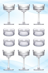 Elysia 440436 6-Piece Goblet & 530038 6-Piece Bowl Set Fma91191 Fma01607 500 Elysia 6-Piece Goblet 6-Piece Bowl Set - Paşabahçe