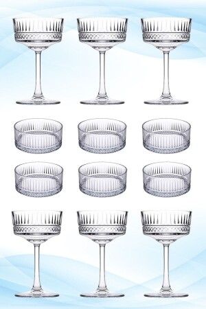Elysia 440436 6-Piece Goblet & 530038 6-Piece Bowl Set Fma91191 Fma01607 500 Elysia 6-Piece Goblet 6-Piece Bowl Set - Paşabahçe