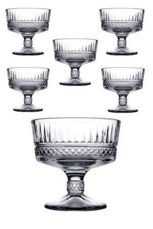 Elysia 6-Piece Footed Bowl 51749 Transparent Color 084oa - Paşabahçe