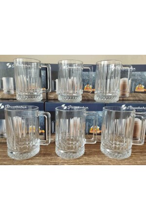 Elysia Latte Cup 310 cc Cup with Handle 6 Pieces - Paşabahçe