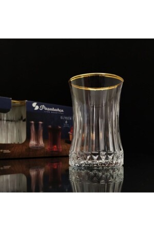 Elysia Tea Glass Gold Gilded-6 Pieces 42901 P1213S8573 - Paşabahçe