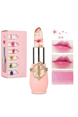 Emaymei Moisturizing Effect Transparent Gloss Floral Lipstick Long Lasting-lip Shine Lipstick No:1 - Lesvip's