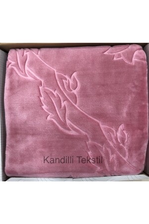 Embos Double Boxed Blanket 220x240 Dusty Rose 577 - Merinos
