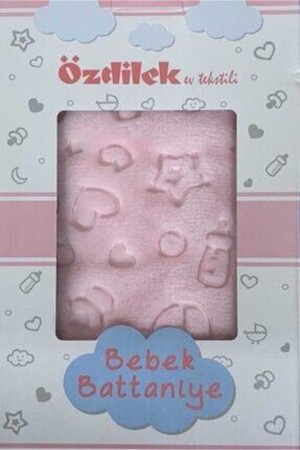 Embos Plush Baby Blanket 100 X 120 Pink - Özdilek