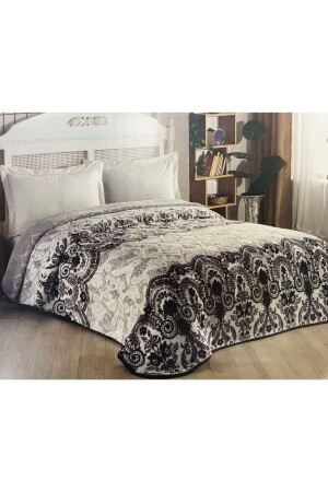 Embossed Embos Double Thick Blanket Gray - Kristal
