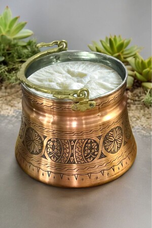 Embroidered Antique Yoghurt Copper Copper Copper Color 3 Lt dop7614353igo - Binbir Bakır