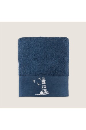 Emera Embroidered Face Towel 50x90 Cm Marine Blue TYC00164685105 - Chakra