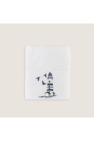 Emera Embroidered Hand Towel 30x50 Cm White CK212TEK019 - Chakra