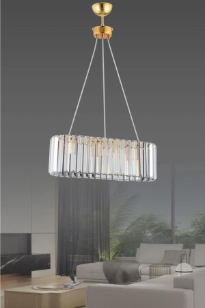 Emerald Gold Crystal Stone Chandelier 1605040012582 - İstanbul Avize