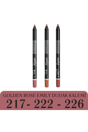 Emily Dudak Kalemi 3'lü No: 217-222-226 - EN YENİ RENKLER - Golden Rose