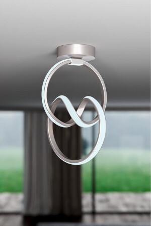Emily Gray Single Plafonier LED White Ultra LED Living Room Kitchen Room LED Chandelier - Elektroyou