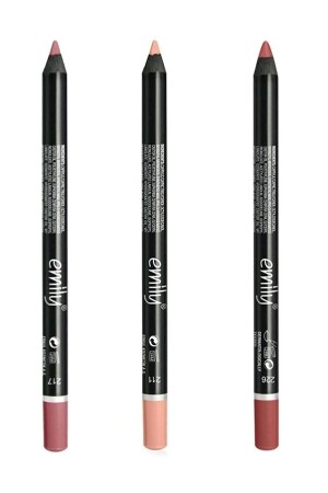 Emily Lip Pencil 3er-Pack Nr.:-203-208-211-gr Berra006 - Emily Rose
