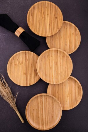 Emmy - 6 Parça Bambu Pasta Seti B5092 - Bambum